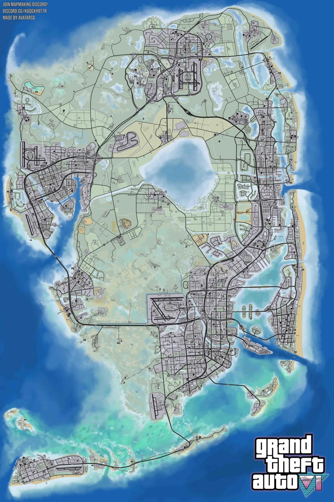 GTA 6 Leonida Interactive Map - Vice City and Beyond